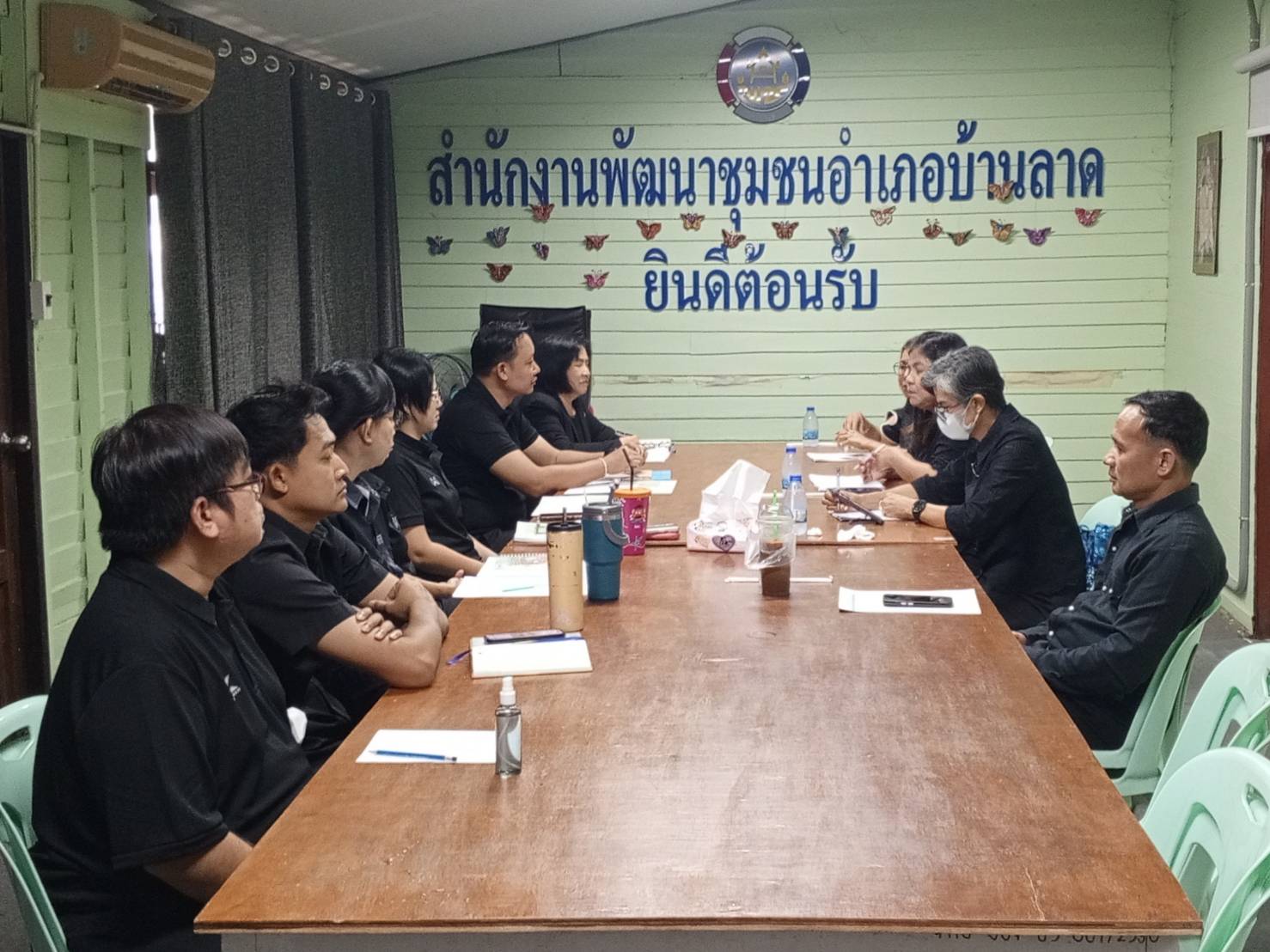 พช.บ้านลาด : รับการติดตามนิเทศและสนับสนุนการขับเคลื่อนงานทุนชุมชนกรมการพัฒนาชุมชน