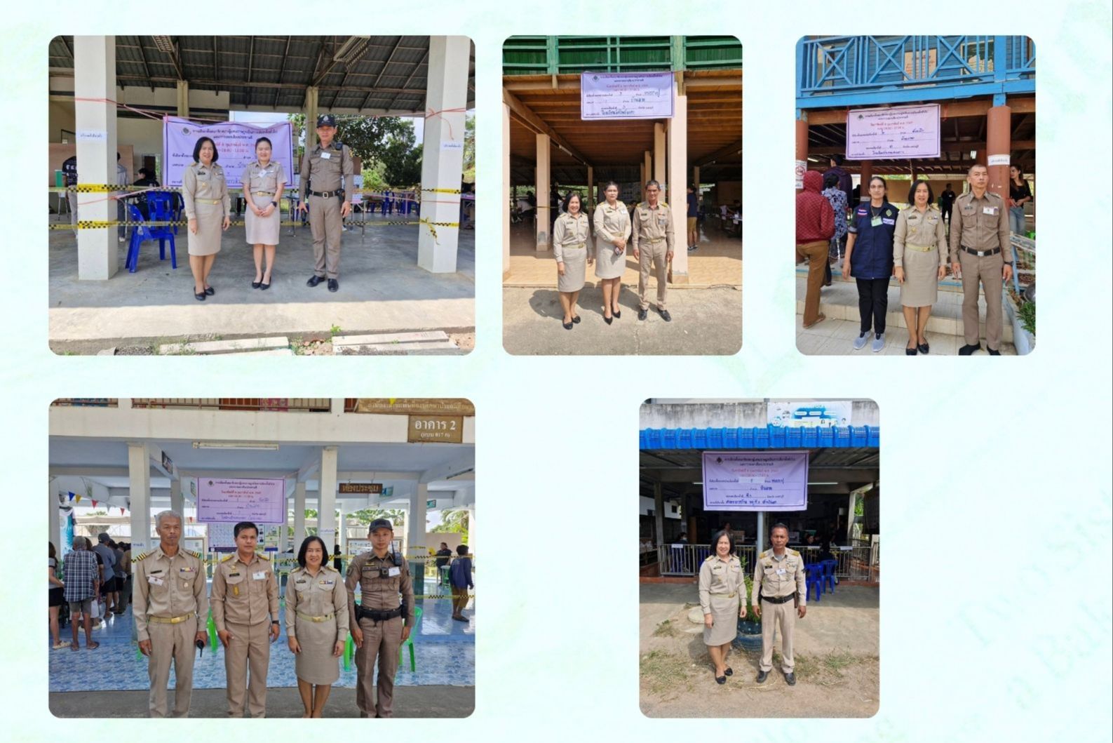 พช.บ้านลาด : ตรวจเยี่ยมหน่วยเลือกตั้งสมาชิกผู้แทนราษฎรและการออกเสียงประชามติ