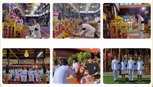 พช.บ้านลาด : ร่วมพิธีเจริญพระพุทธมนต์และทำบุญตักบาตรถวายพระกุศล ฉลองพระชนมายุ 99 พรรษา สมเด็จพระอริยวงศาคตญาณ สมเด็จพระสังฆราช สกลมหาสังฆปริณายก 26 มิถุนายน 2569